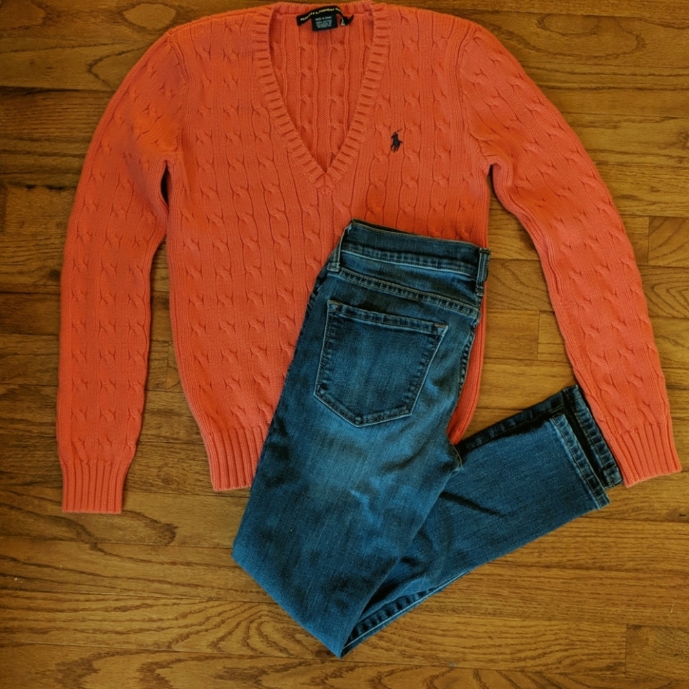 Ralph Lauren Orange Sweater